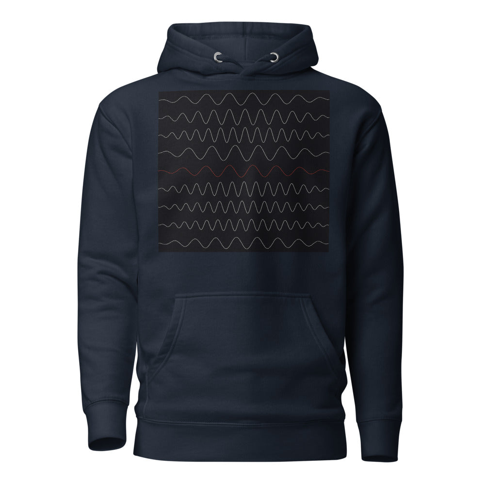 Hoodie Frecuencia navy — frontal