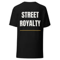 Camiseta negra Street Royalty con dorsal 07 estampado en la espalda — vista trasera