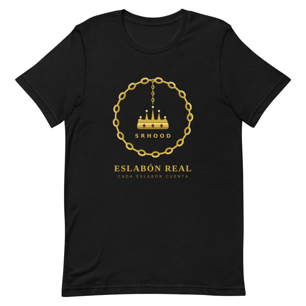 Vista frontal en modelo — Camiseta Eslabón Real