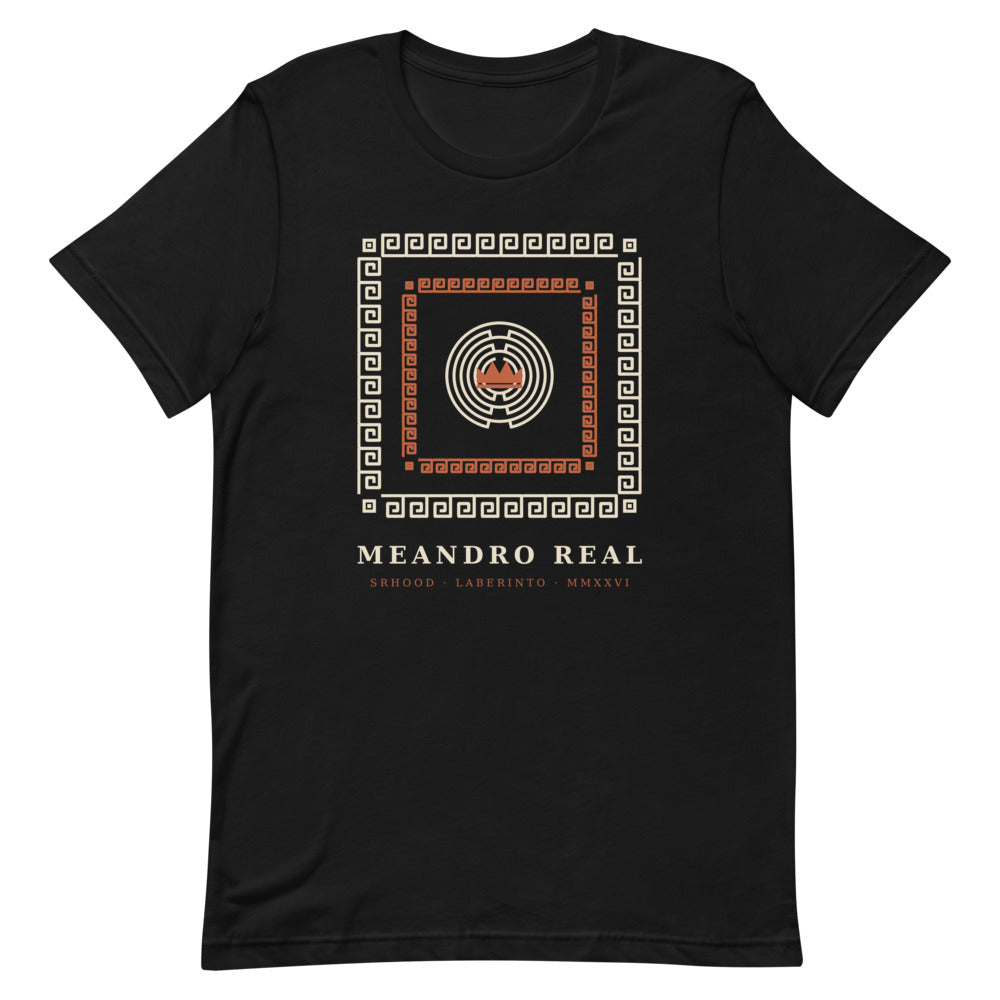 Vista frontal plana de la camiseta Meandro Real