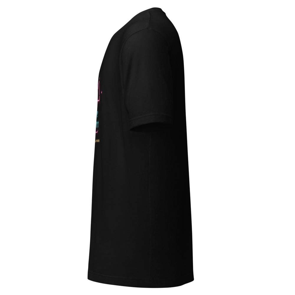 Camiseta Neón Real — perfil izquierdo