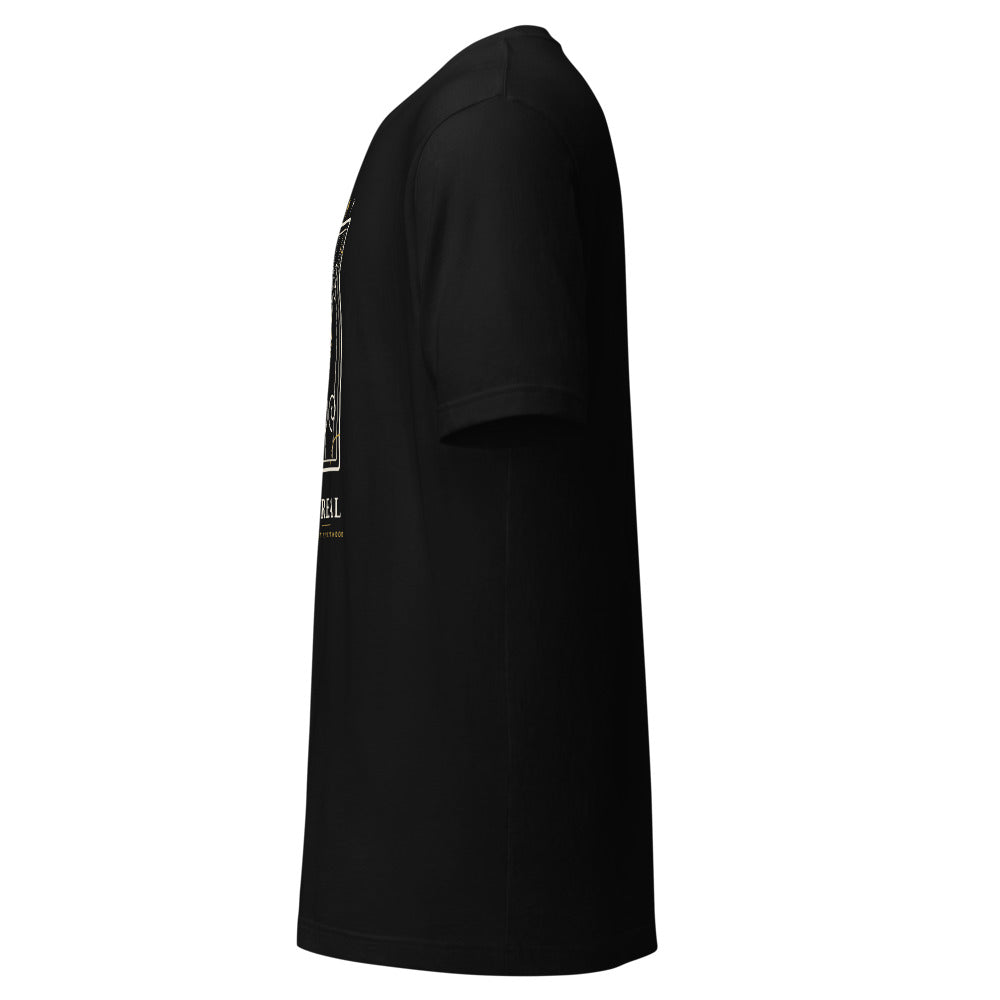 Camiseta Forja Real negra — vista lateral