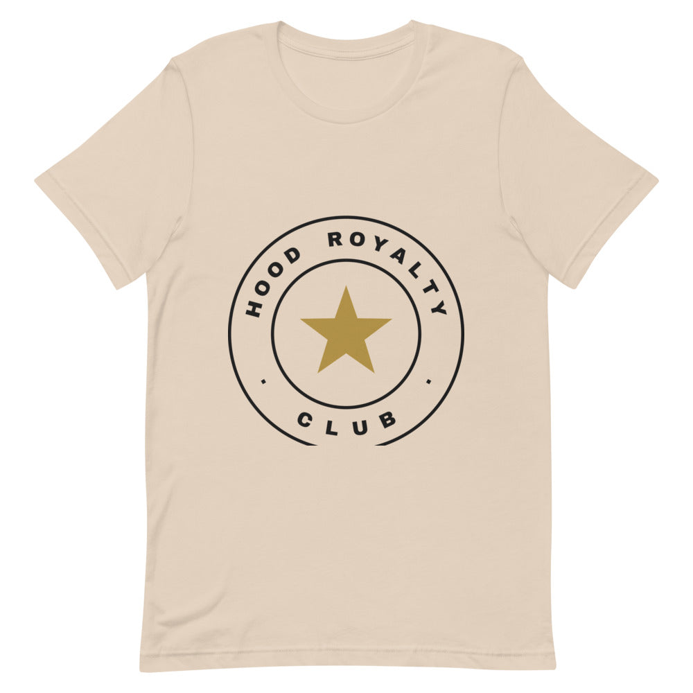 Camiseta crema Street Royalty Sello Club — vista frontal plana