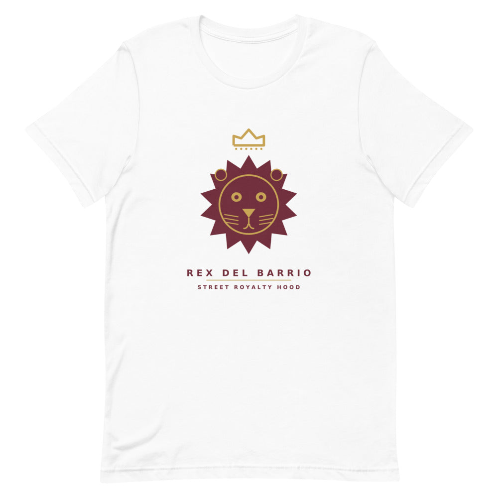 Camiseta blanca León Heráldico — vista frontal alternativa