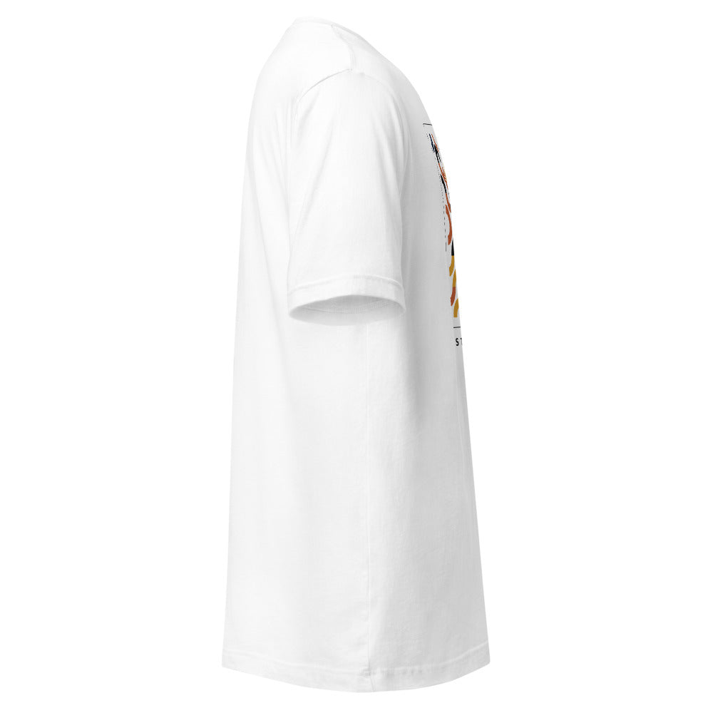 Camiseta Serpentina Modular blanca — lateral derecho