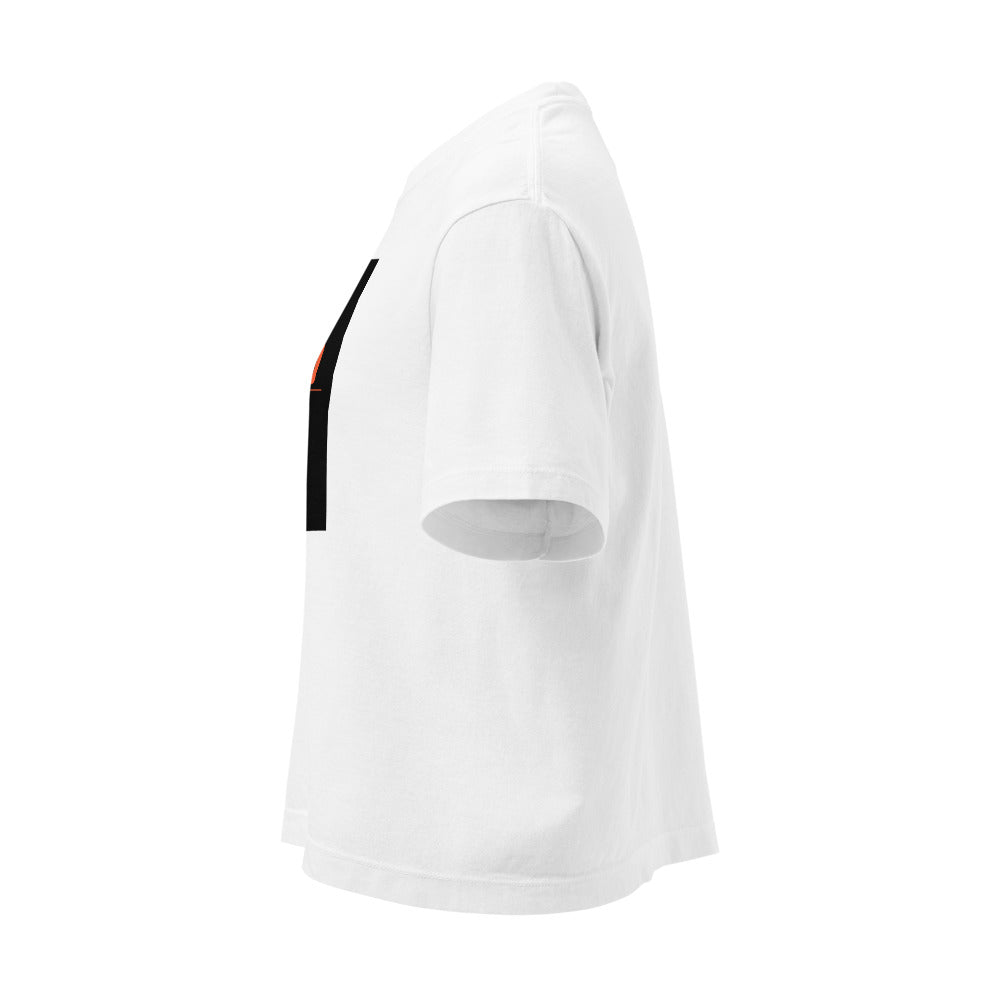 SRHOOD | Camiseta Boxy Heavyweight Mujer Blanco — Street Royalty