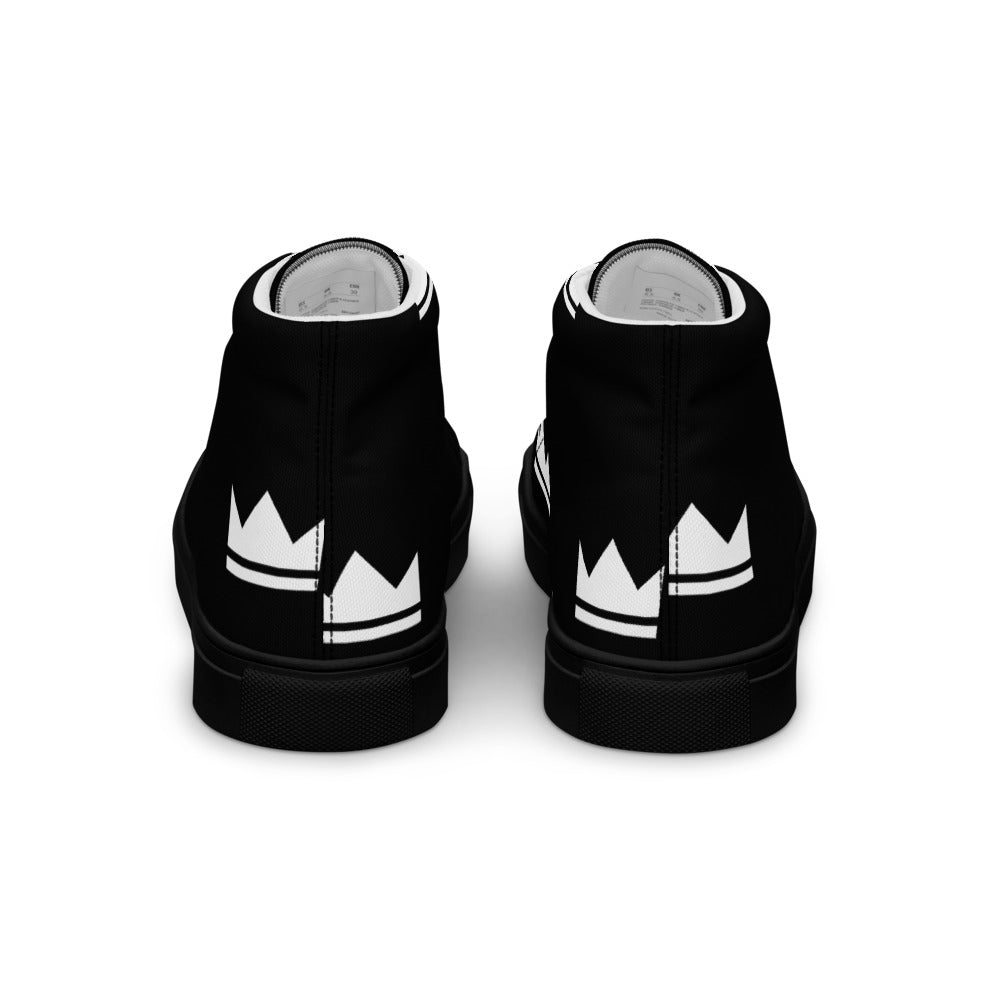 Street Royalty | Zapatillas Altas Mujer — Crown Monogram Negras
