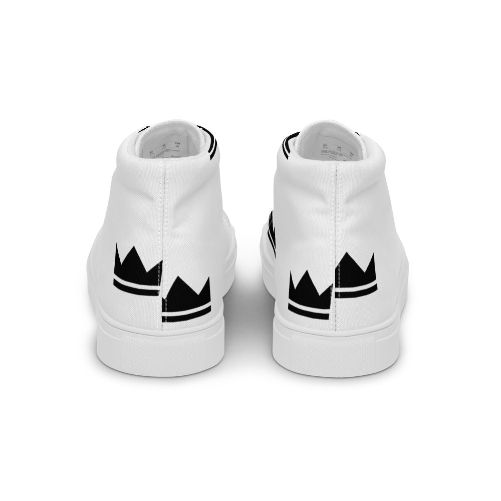 Street Royalty | Zapatillas Altas Mujer — Crown Monogram Blancas