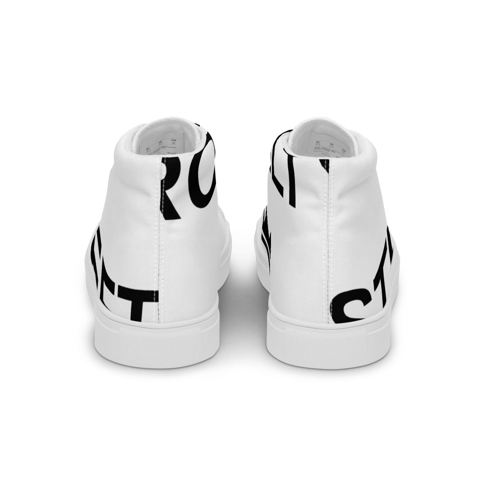 Street Royalty | Zapatillas Altas Mujer — Statement Blancas