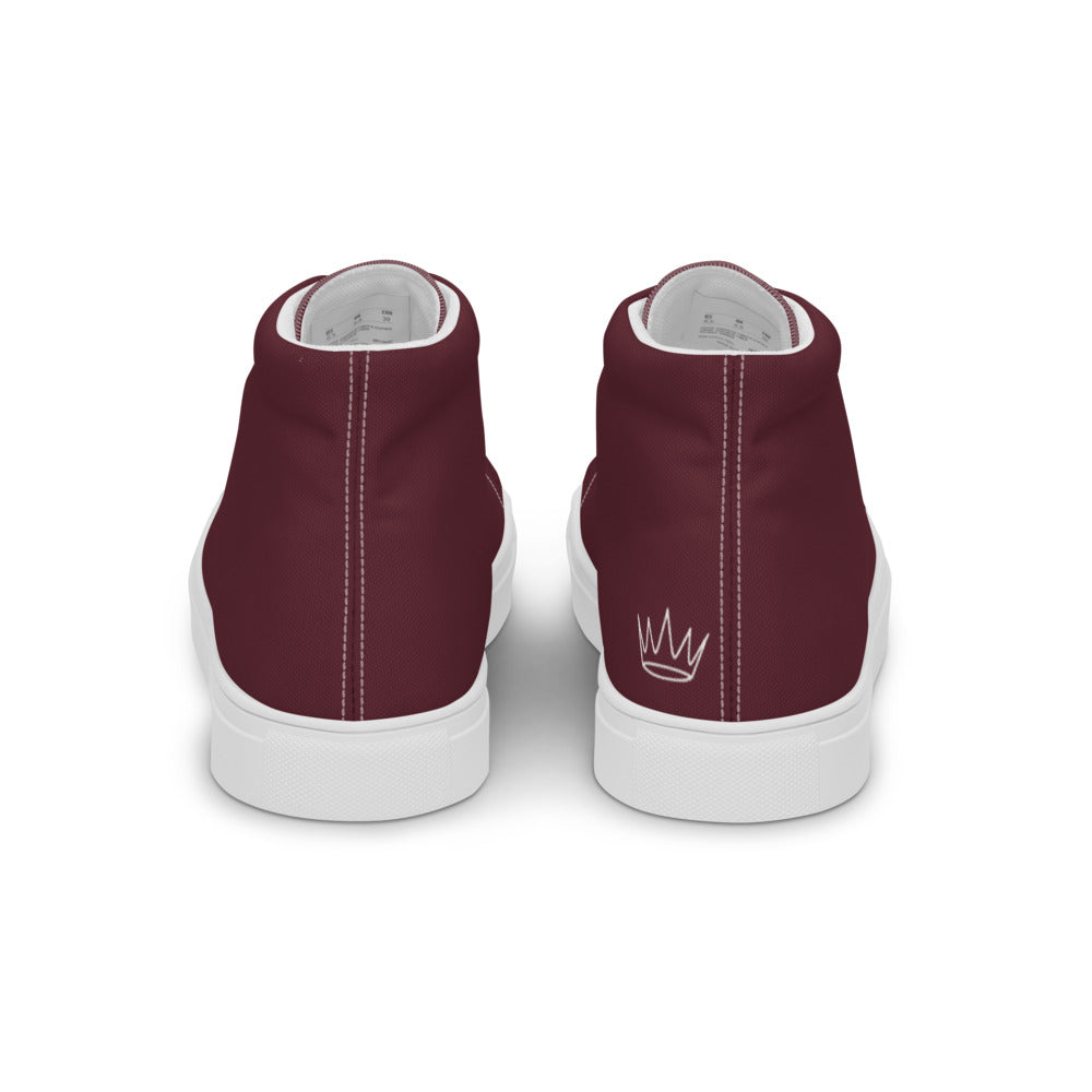 Zapatillas Altas Essential Mujer — Burdeos