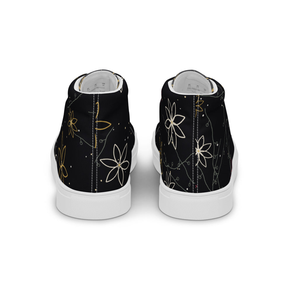Zapatillas Altas Jardín Nocturno mujer — vista trasera