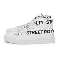 Street Royalty | Zapatillas Altas Mujer — Wordmark Blancas
