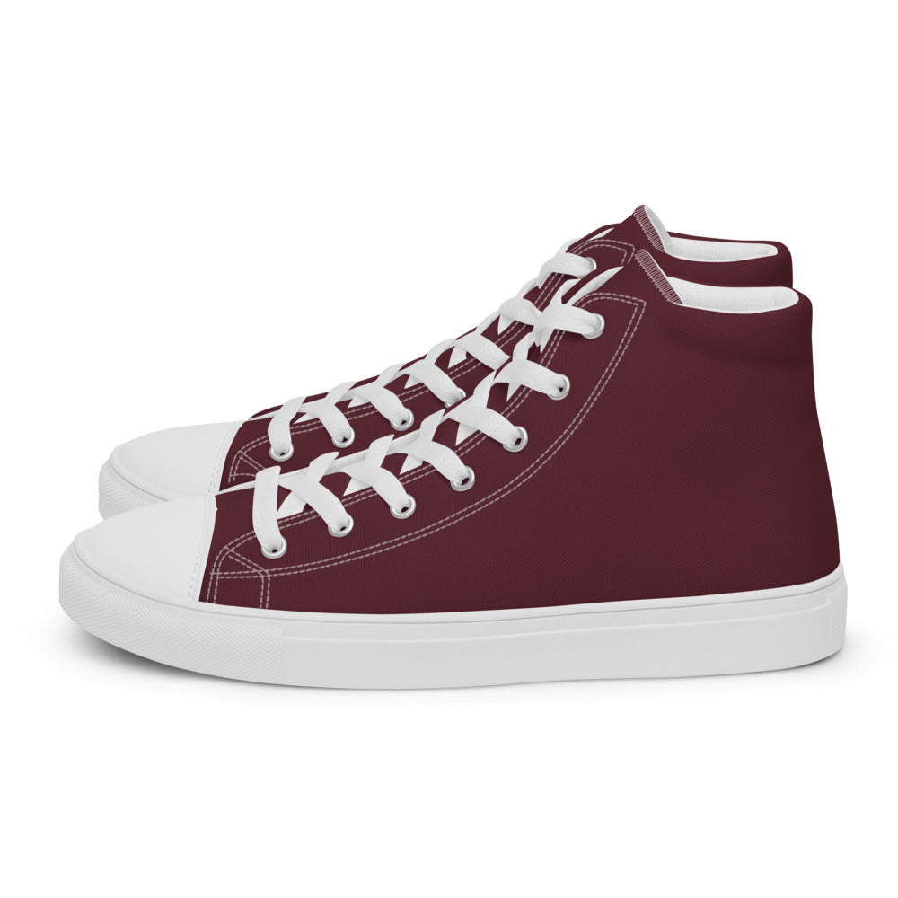 Zapatillas Altas Essential Mujer — Burdeos