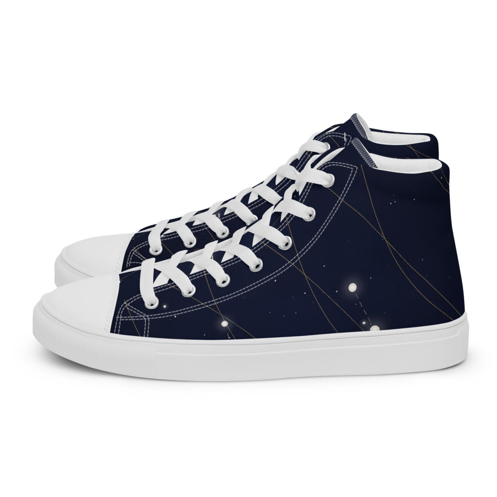 Zapatillas Celeste — detalle lateral con Corona Borealis