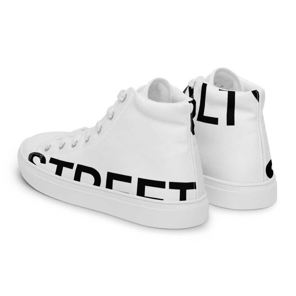 Street Royalty | Zapatillas Altas Mujer — Statement Blancas