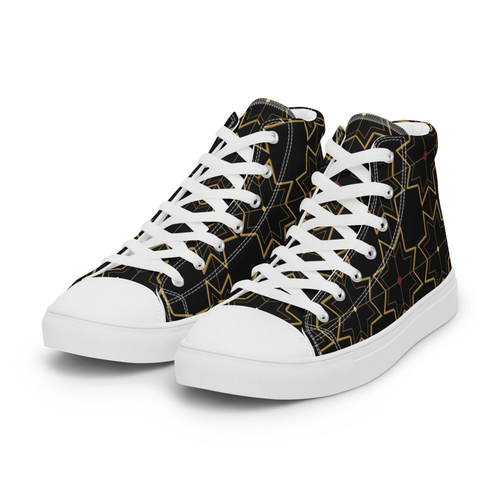 Zapatillas Altas Celosía de Oro mujer — vista frontal izquierda