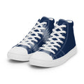 Zapatillas altas cianotipo helecho — tres cuartos