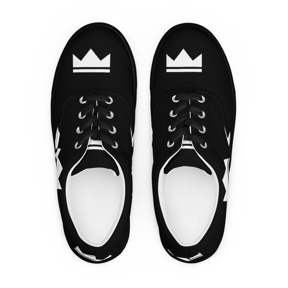 Street Royalty | Zapatillas de Lona Mujer — Crown Monogram Negras