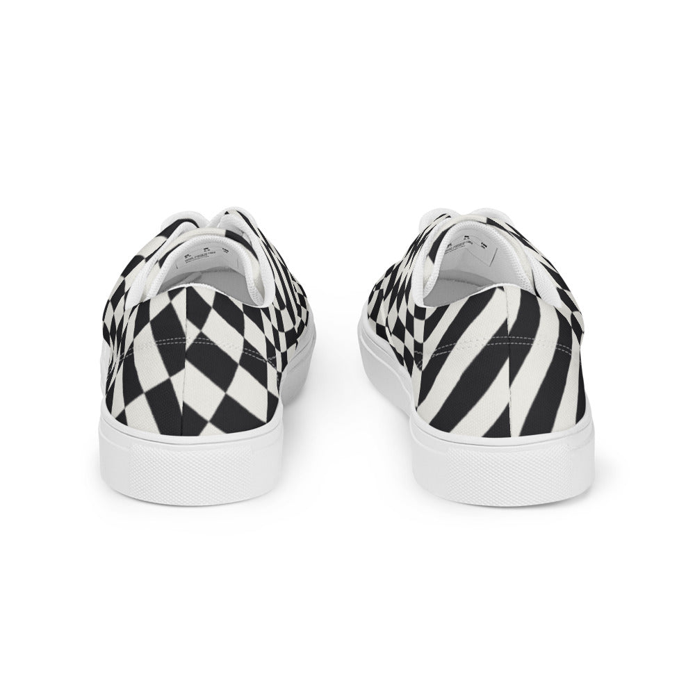 Zapatillas lona Moiré mujer — trasera