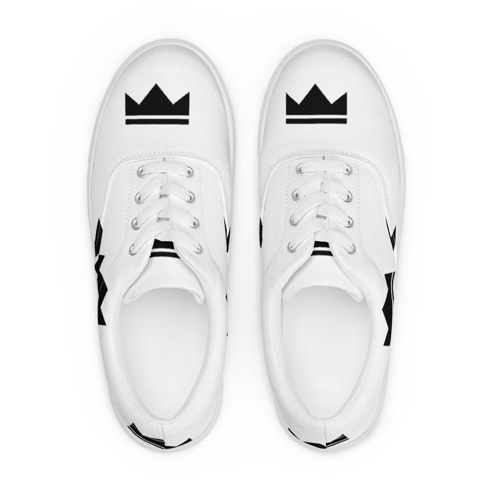 Street Royalty | Zapatillas de Lona Mujer — Crown Monogram Blancas