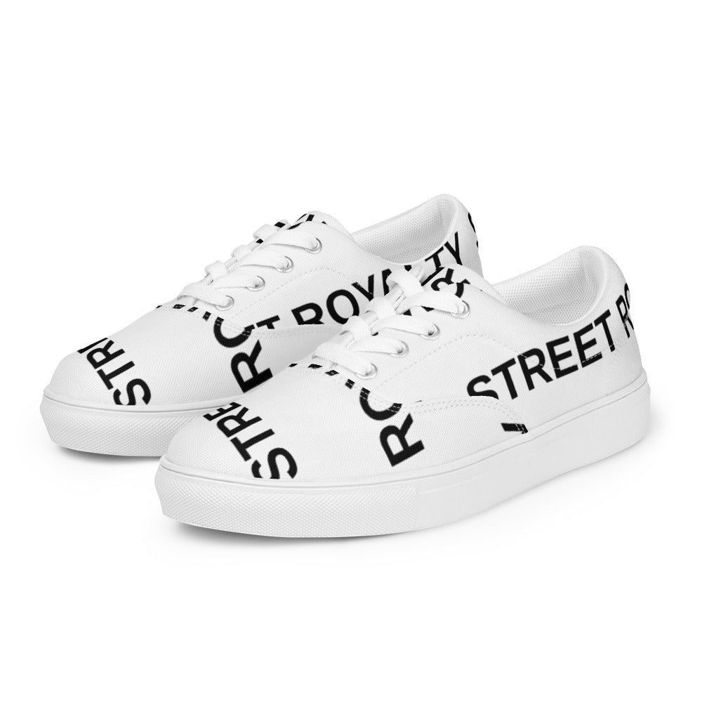 Street Royalty | Zapatillas de Lona Mujer — Wordmark Blancas