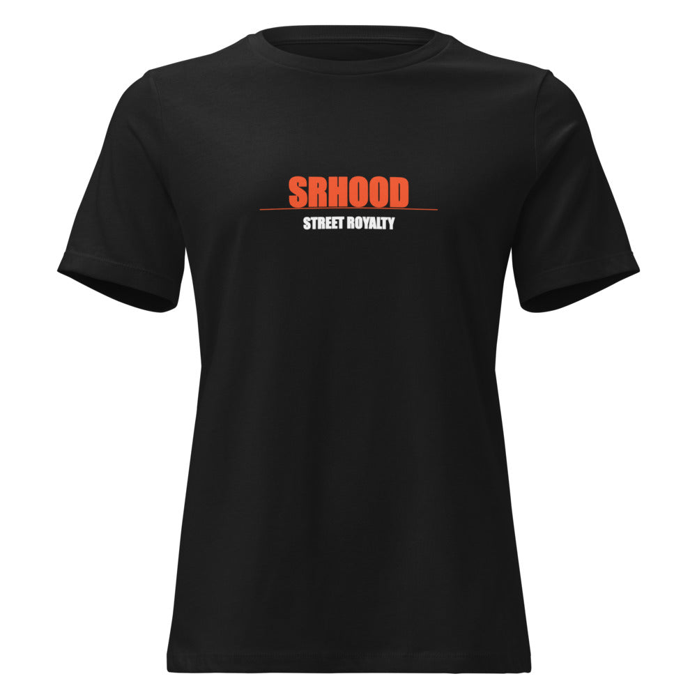 SRHOOD | Camiseta Relaxed Mujer Negro — Street Royalty