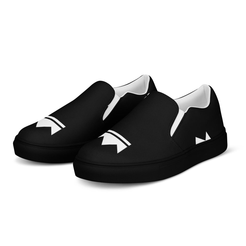 Street Royalty | Zapatillas Slip-On Mujer — Crown Monogram Negras