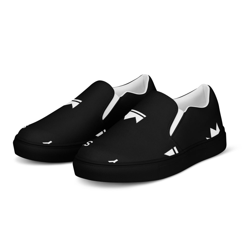 Street Royalty | Zapatillas Slip-On Mujer — Royal Mix Negras