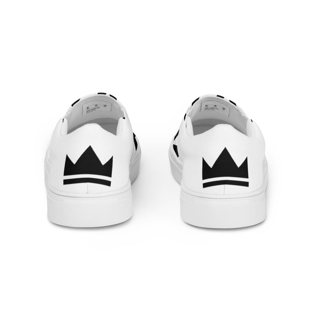 Street Royalty | Zapatillas Slip-On Mujer — Statement Blancas