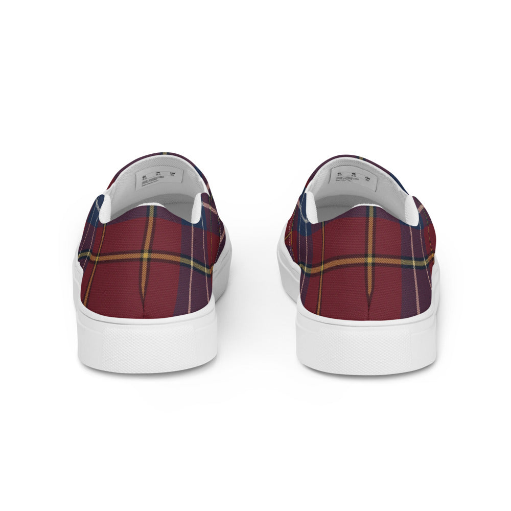 Vista trasera — Slip-On Tartán Mujer