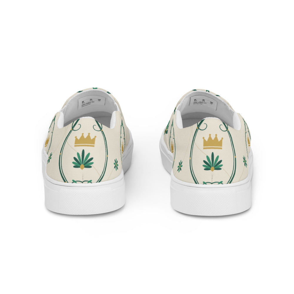 Zapatillas Slip-On Damasco Mujer — trasera