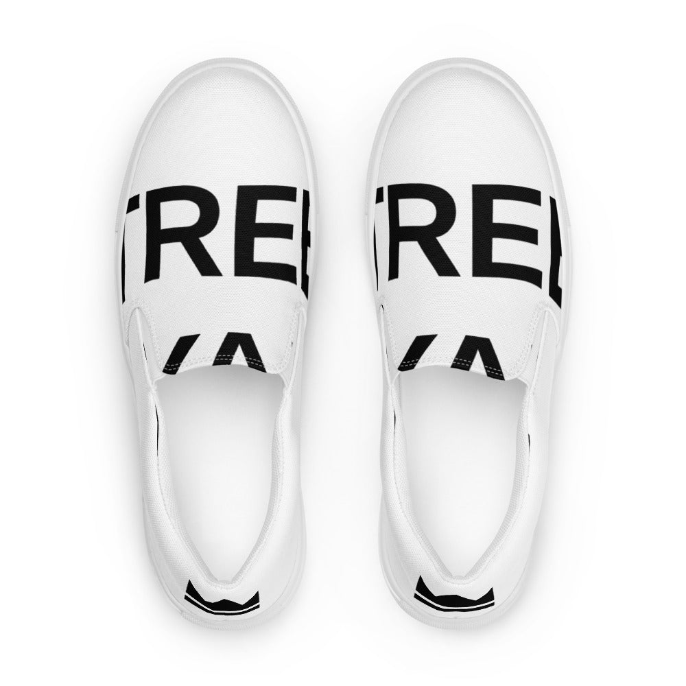 Street Royalty | Zapatillas Slip-On Mujer — Statement Blancas