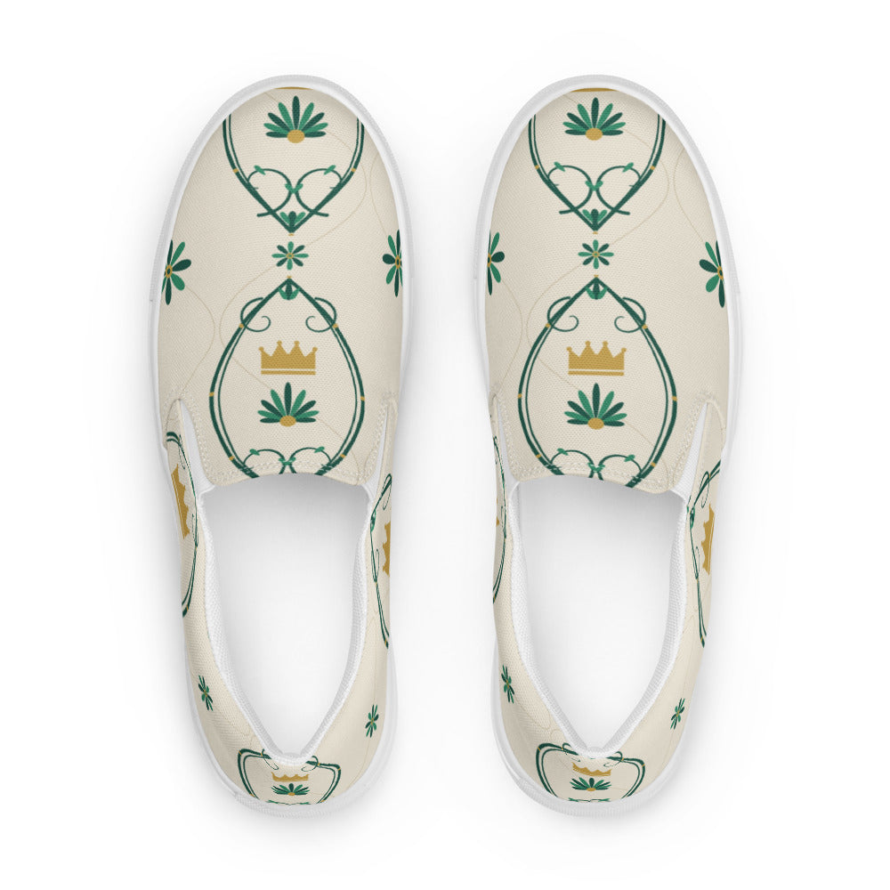 Zapatillas Slip-On Damasco Mujer — frontal