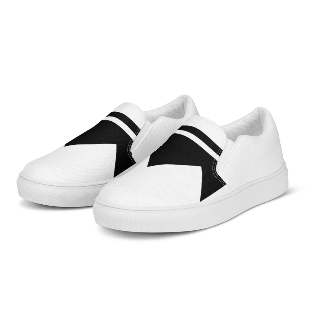 Street Royalty | Zapatillas Slip-On Mujer — Crown Classic Blancas