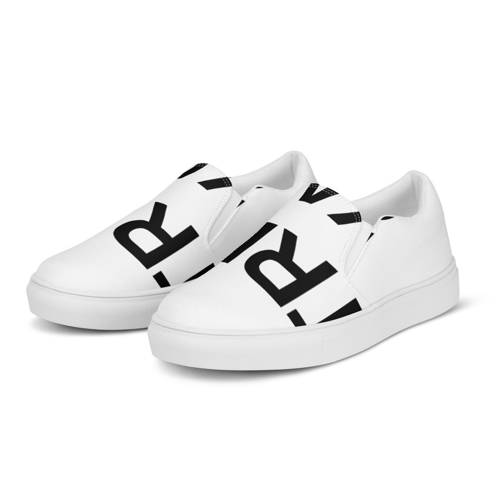 Street Royalty | Zapatillas Slip-On Mujer — Statement Blancas