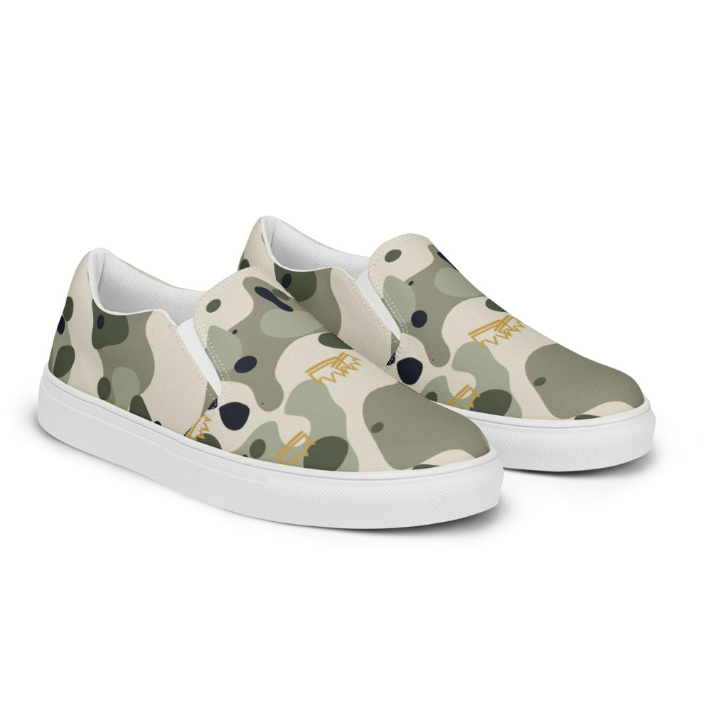 Slip-on Camo mujer salvia — vista derecha