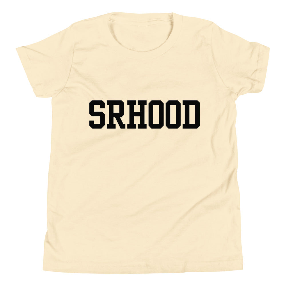 Camiseta Niños Wordmark SRHOOD color natural, vista plana