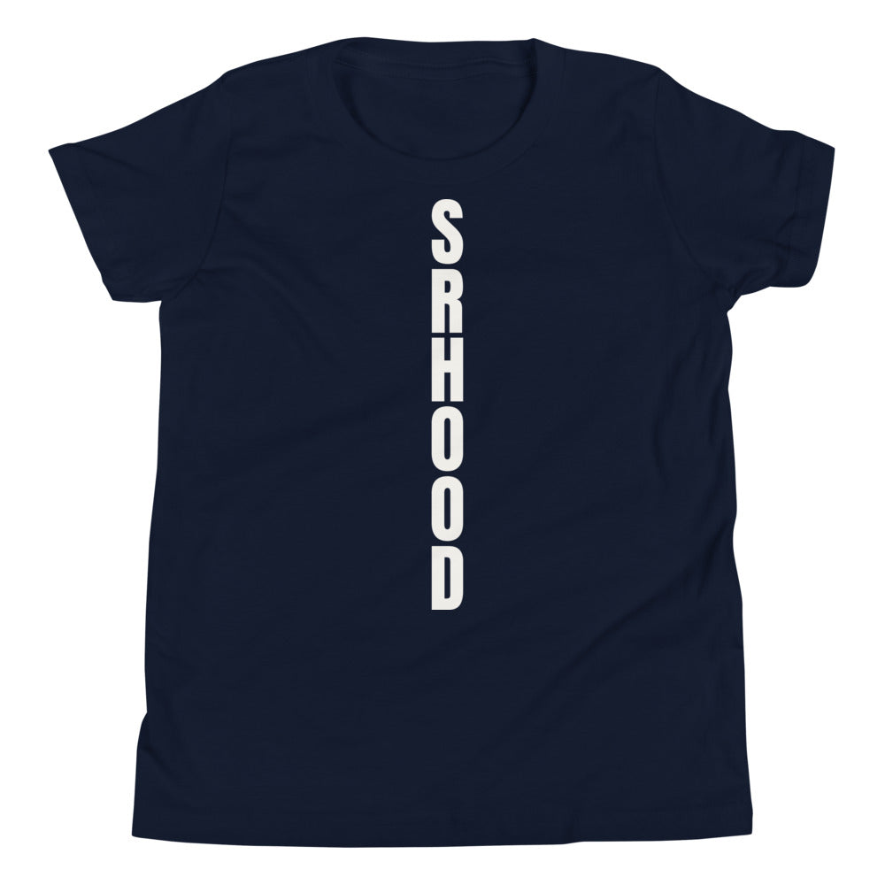 Camiseta Niños Vertical SRHOOD color navy, vista plana